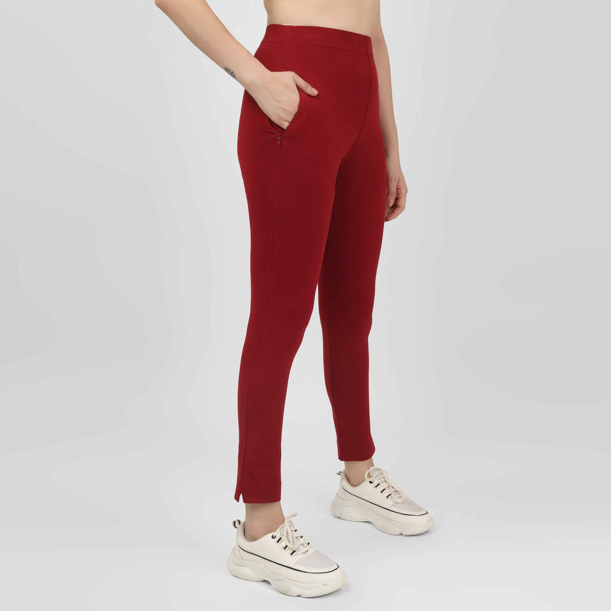 Straight Pant Maroon