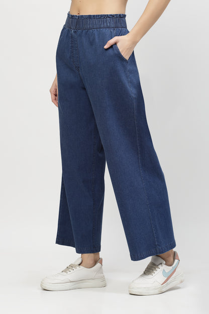 Denim Flare Pant Long