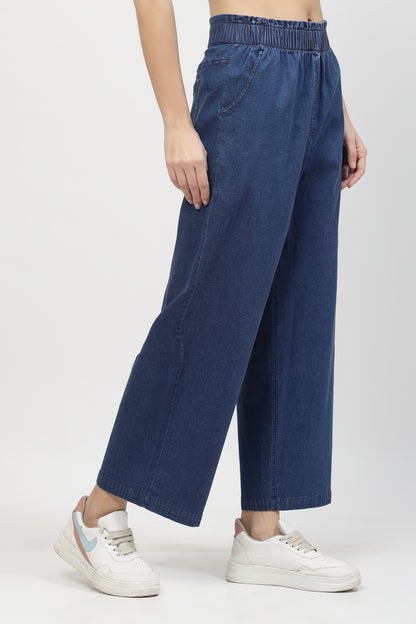 Denim Flare Pant Long