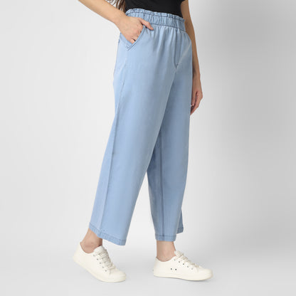 Denim Flare Pant Long