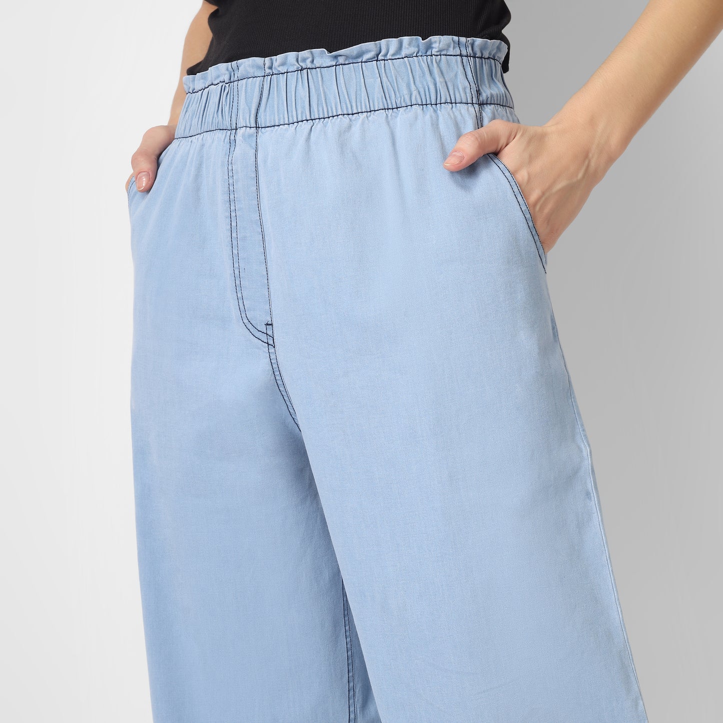 Denim Flare Pant Long