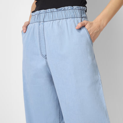 Denim Flare Pant Long